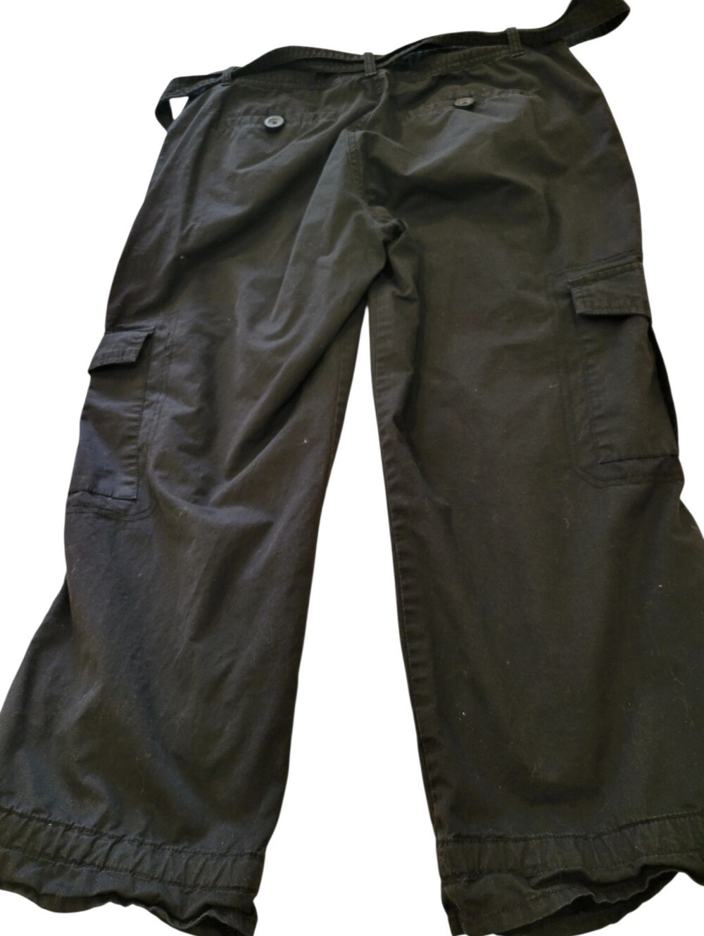 Lady Hathaway 100% Cotton Black Capris Size 10 - Picture 4 of 7